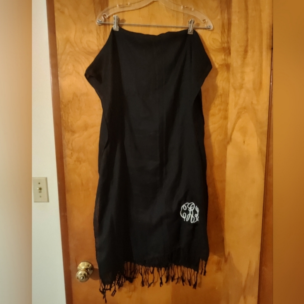 CLR Embroidered Initials Scarf